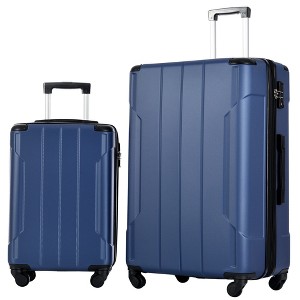 2-Piece Luggage Sets With Tsa Lock, Abs Hardside Expandable Luggage Set, Suitcase With Wheels - 1 of 4