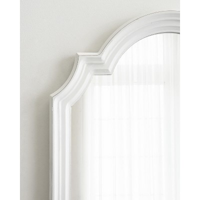 Fairbourne Rustic Gray Full-Length Rectangular Wood Wall Mirror