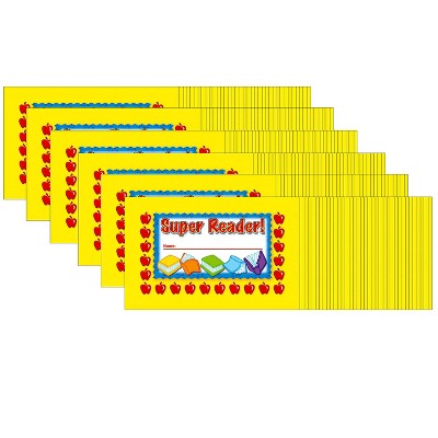 North Star Teacher Resources Super Reader! Punch Cards, 36 Per Pack, 6 Packs