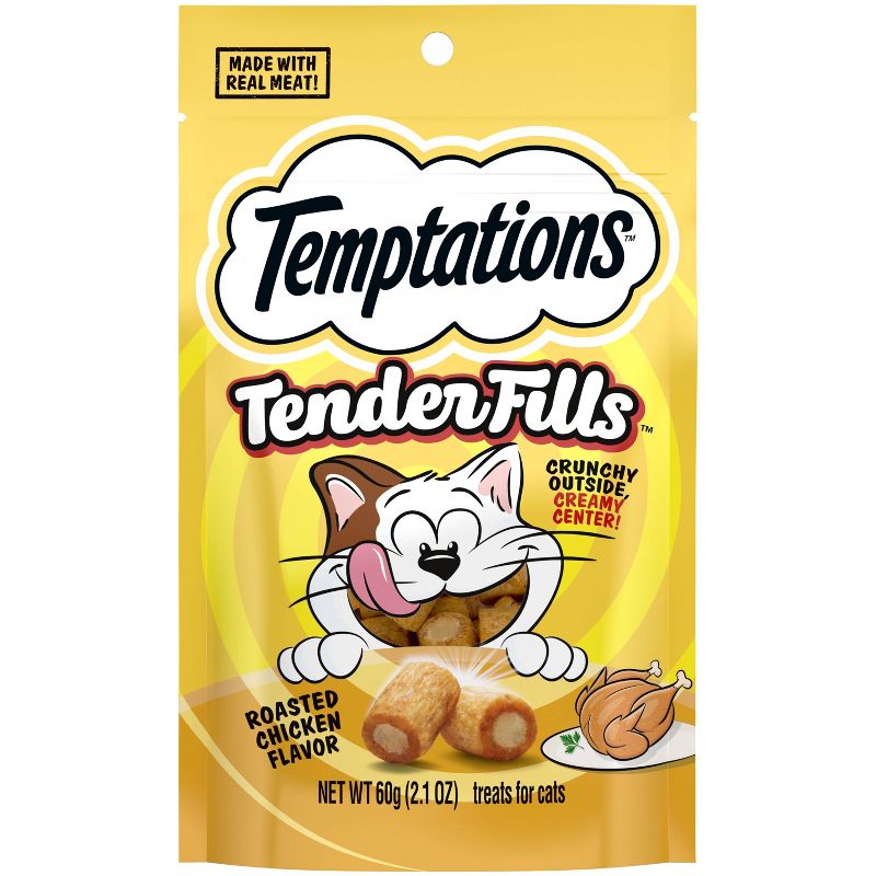 Temptations Tender Fills Roasted Chicken Cat Treat - 2.1oz, 1 of 13
