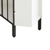 GustoWave Sideboard Cabinet with 2 Doors and 2-Tier Shelves Free-Standing Metal Frame Storage Shelf Organizer White - 4 of 4