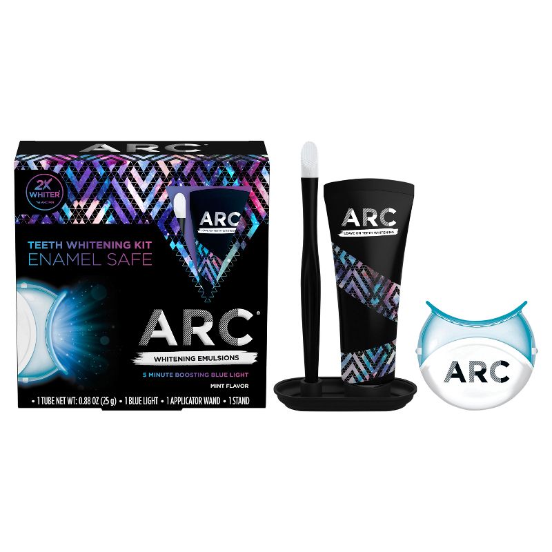 ARC Emulsion Leave-On Tooth Whitening System with Applicator, Stand and LED Blue Light - Mint Flavor - 0.88oz, 2 of 7