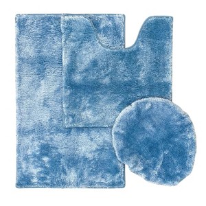 3-Piece Bath Lid and Contour Set with Mat, Non-Slip Backing - 1 of 4