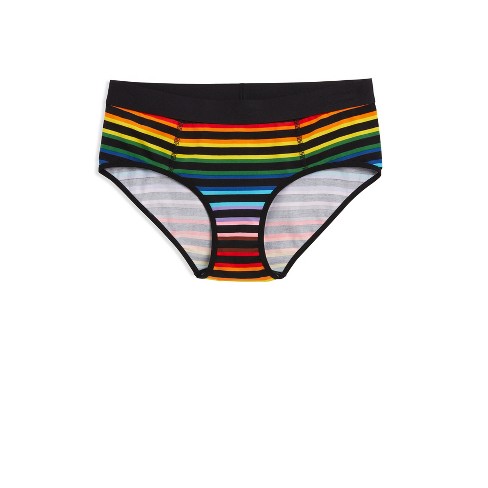 Tomboyx Hipster Underwear, Cotton Stretch Comfortable, Size Inclusive,  (3xs-6x) Progress Pride Unhip-progs-1-md : Target