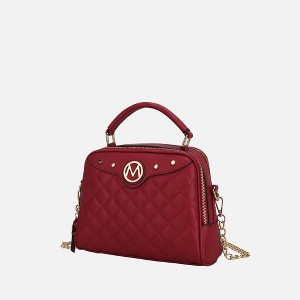 MKF Collection Samira Women's Satchel Bag by Mia K - Red - 1 of 4