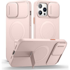 SURITCH for iPhone 13 Pro Max/12 Pro Max Case with Magnetic Camera Slide Cover and Adjustable Kickstand, Shockproof Bumper Cover 6.7 Inch - 1 of 3