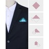 INSPIRE CHIC Men's Classic Modern Geometric Pocket Squares - 3 of 4