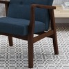 Modern Accent Chair with Tufted Back and Birch Wood Legs, Upholstered Sofa Chair for Living Room, Bedroom Arm Chair -Christopher Knight Home - 3 of 4