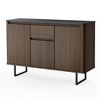 Costway 3-Door Kitchen Buffet Server Sideboard Storage Cupboard Cabinet w/Drawer - 2 of 4