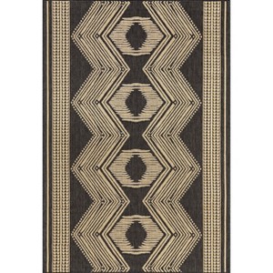 nuLOOM Rayna Geometric Stain Resistant High Traffic Outdoor Area Rug - 1 of 4