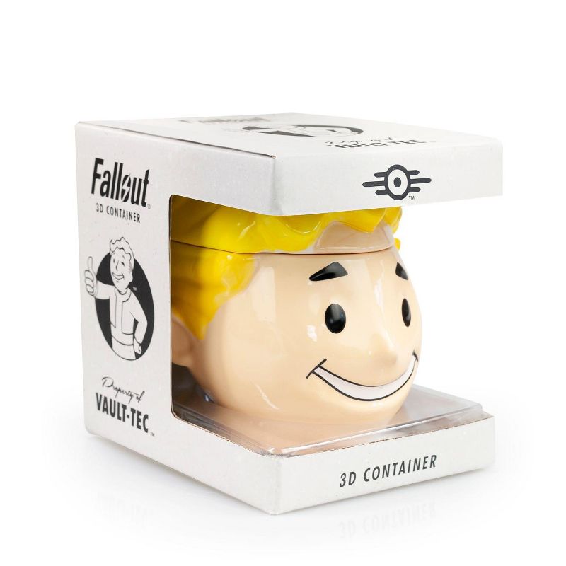 Just Funky Fallout Collectibles Smiling Vault Boy Cookie Jar | Fallout 3D Ceramic Jar, 4 of 8