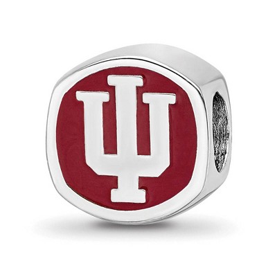 Black Bow Jewelry Sterling Silver Indiana Hoosiers NCAA Bead Charm