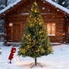Racxily 9ft Pre-Lit Artificial Christmas Tree, Automatic Yellow-Green LED with Dense Branches, Easy Assembly - 3 of 4
