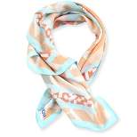 French Connection Women's Silk Scarf - Premium Silk Fabric and Fashion Styling As Shawl, Head Wrap, Bandana and Cover Up