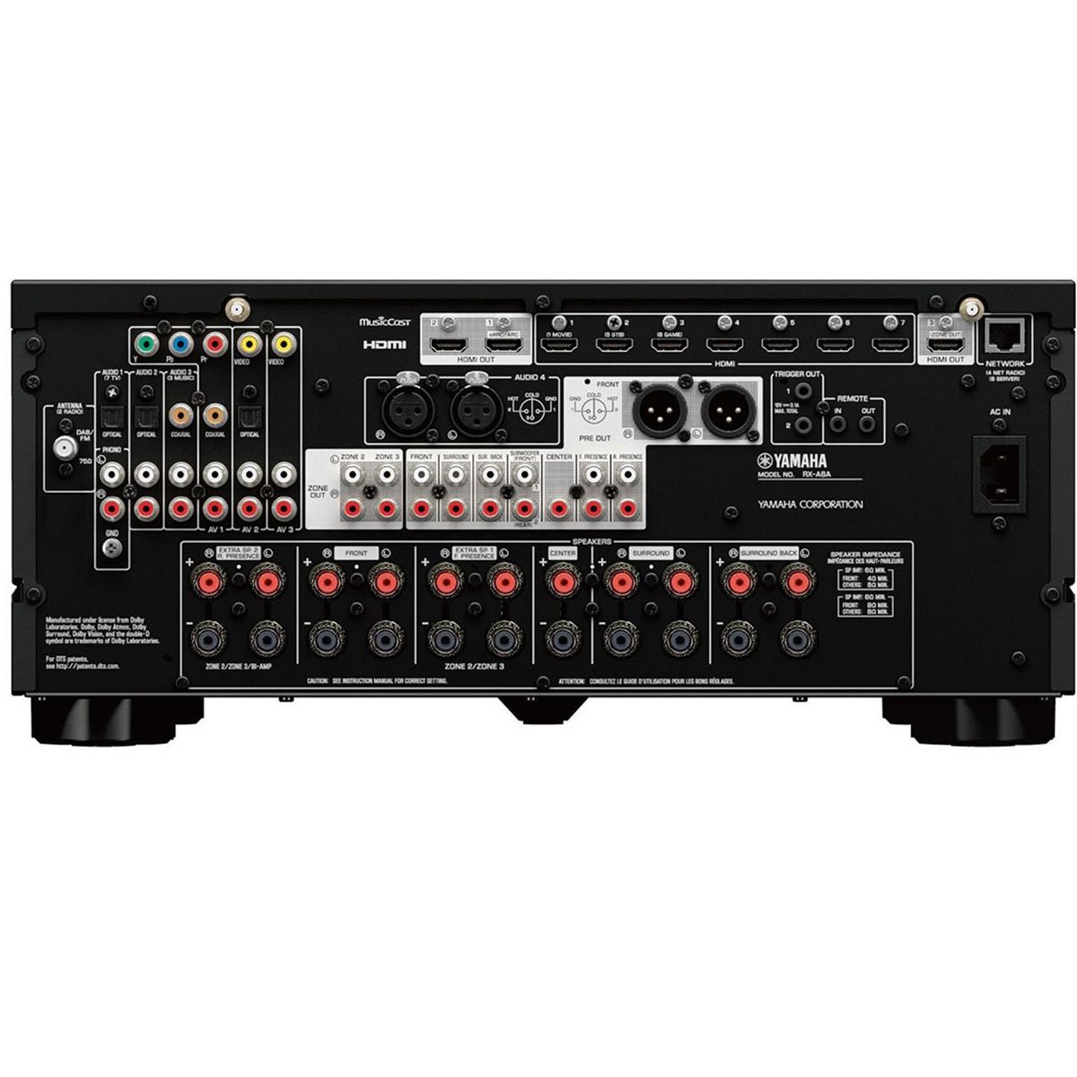 Yamaha RX-A6A AVENTAGE 9.2 Channel AV Receiver with MusicCast - thumbnail 7