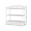Child Craft Arch Top Infant Changing Table, Water-Resistant Pad and Safety Strap, Anti-Tip Kit Included to Prevent Tipping, Baby Safe Finish - 4 of 4