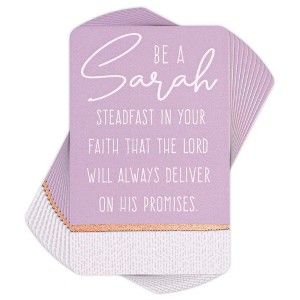 Dicksons BKMPK-469 Be A Sarah Purple and White 4 Inch Paper Place Keeper Pocket Card Bookmark Pack of 12 - 1 of 2