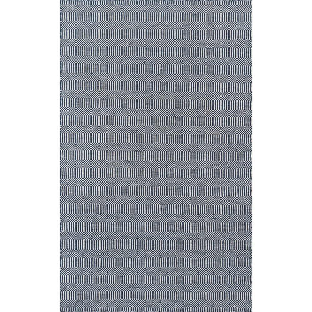 5'x7'6in Newton Holden Hand Woven Recycled Plastic Indoor/Outdoor Rug Navy - Erin Gates by Momeni