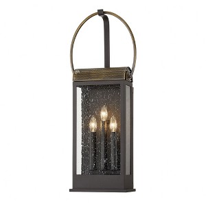 Troy Lighting Holmes 3 - Light Wall Light in  Bronze/Brass Clear Seeded Shade - 1 of 1