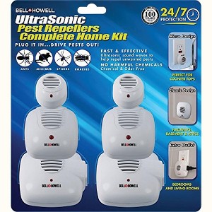 Bell + Howell UltraSonic Pest Repellers Complete Home Kit Indoor Plug In Mouse Rodent Insect Repellent Ultrasonic Pest Control 6 Pack - 1 of 3
