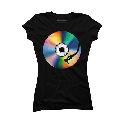 Junior's Design By Humans Music Disc By clingcling T-Shirt