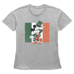 Women's Mickey & Friends Leprechaun Luck T-Shirt - 1 of 3