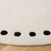 Metro MET913 Hand Tufted Indoor Area Rug - Ivory/Black - 6' Round - Safavieh - 3 of 4