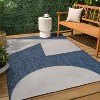 JONATHAN Y Lucian Modern Geometric Abstract Two-Tone Indoor/Outdoor Area Rug - 3 of 4