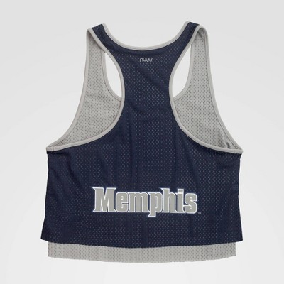 NCAA Memphis Tigers Double Mesh Layer Tank Top - Blue L