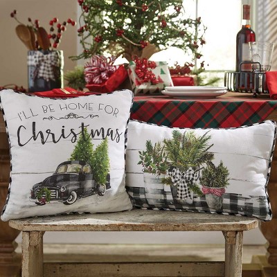 I'll Be Home for Christmas Polyester Euro Pillow Covers