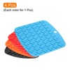 Unique Bargains Silicone Heat Resistant Trivet Pads 4 Pcs - 3 of 4
