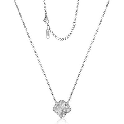 HTUTWOO Clover Pendant Necklace for Women 18K Gold Plated Four Leaf Clover Necklaces Lucky Simple Jewelry Gifts for Women