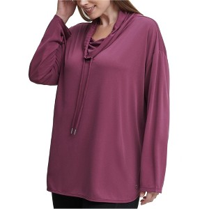 Calvin Klein Womens Drawstrings Pullover Blouse - 1 of 1