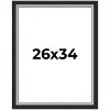 PosterPalooza | Embellished Black Picture Frame - UV Acrylic, Foam Board Backing, Hanging Hardware - 2 of 4