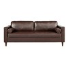 85" PU 3-Seater Sofa with 2 Throw Pillows - 2 of 4
