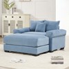 54.3" Oversized Cloud Modular Sectional Couch,Extra-Thick Armrests Good Resilience Cushions Ergonomic Design Premium Soft Corduroy Fabric - 3 of 4