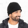 Isotoner Men's Headwear Fleece Hat - Black - 3 of 3