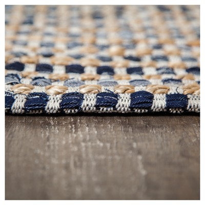 Heirloom Denim and Jute 5' x 8' Handwoven Blue Rug