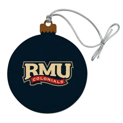 Robert Morris University Primary Logo Wood Christmas Tree Holiday Ornament
