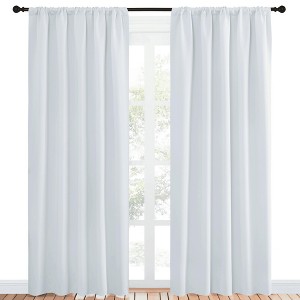 NICETOWN Blackout Curtains Rod Pocket Thermal Insulated Privacy Drapes (2 Panels) - 1 of 4