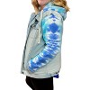 Women's Denim Jacket With Tie Dye Accents Hoodie - Sew In Love - image 3 of 3