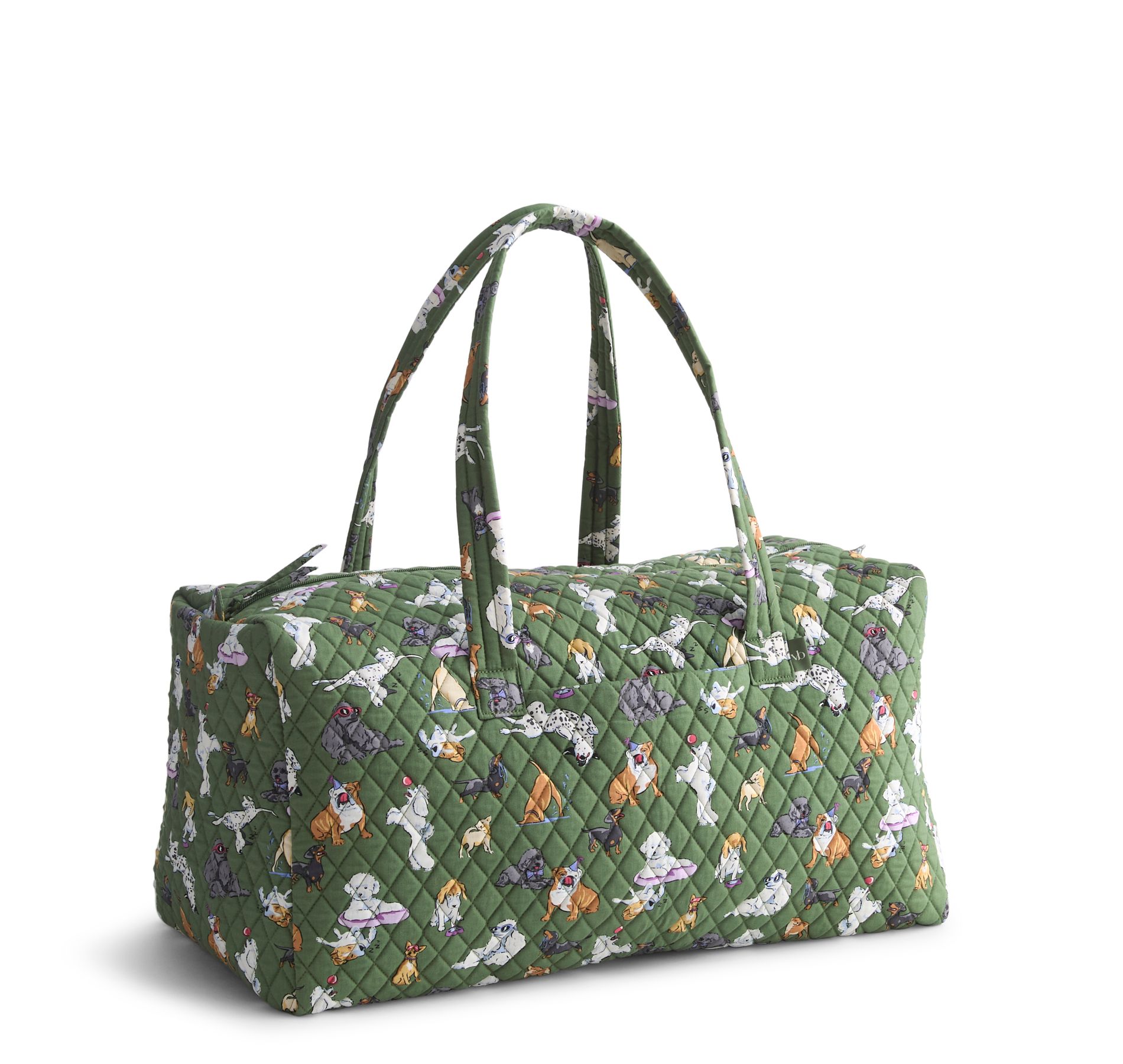 Vera Bradley Women's Outlet Cotton Large Travel Duffel Bag Dog Park
