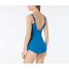 Roxanne Solid Bra Sized V-Neck Sarong One Piece Swimsuit - 2 of 2