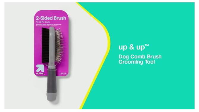 Dog Comb Brush Grooming Tool - up &#38; up&#8482;, 2 of 5, play video