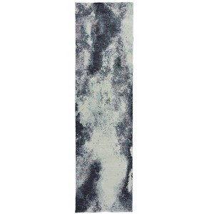 Oriental Weavers Evolution 8000B Navy/ Ivory Indoor Area Rug - 2'3" x 8' - 1 of 4