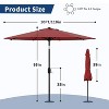 GustoWave 10Ft Outdoor Patio Umbrella with Crank Lift and Push Tilt - 2 of 4