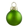Northlight 24ct Kiwi Green 2-Finish Glass Ball Christmas Ornaments 1" (25mm) - image 4 of 4