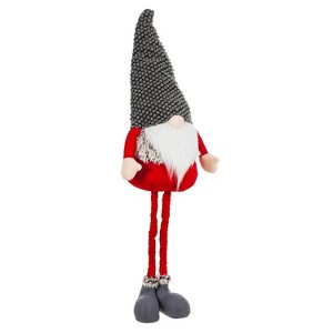 Evergreen Beautiful Christmas Large Plush Garden Gnome Table Top Decor - 15x10x46 in Indoor/Outdoor Decoration - 1 of 2