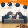 8-Piece Kids Modular Play Couch, Convertible Toddler Sofa Set with Removable Covers for Playroom or Nursery - 4 of 4