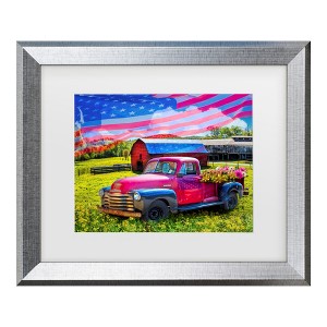 Trademark Fine Art - Celebrate Life Gallery American Country Truck Matted Framed Art - 1 of 4